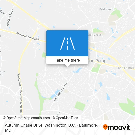 Autumn Chase Drive map