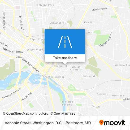 Venable Street map