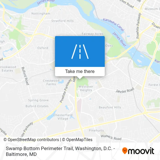 Swamp Bottom Perimeter Trail map