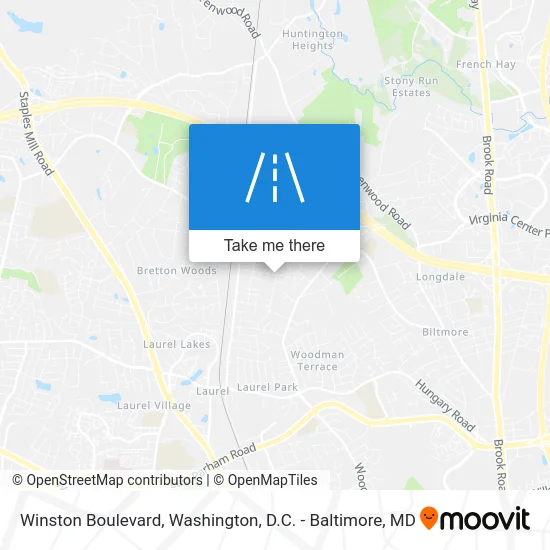 Winston Boulevard map