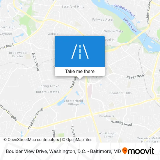 Boulder View Drive map