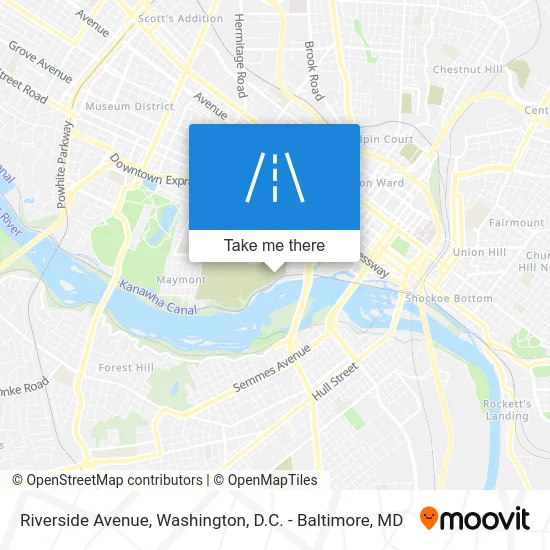 Riverside Avenue map