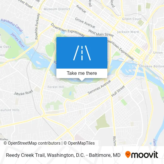 Reedy Creek Trail map