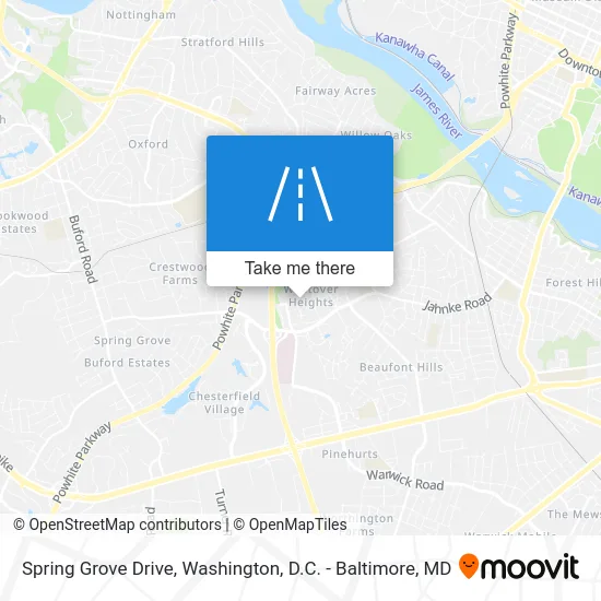 Spring Grove Drive map