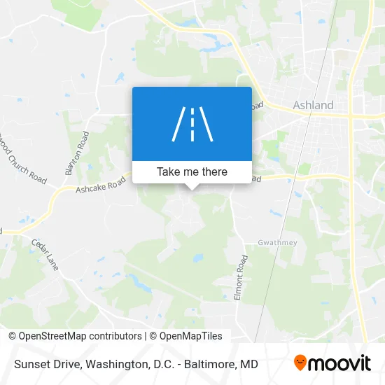 Sunset Drive map