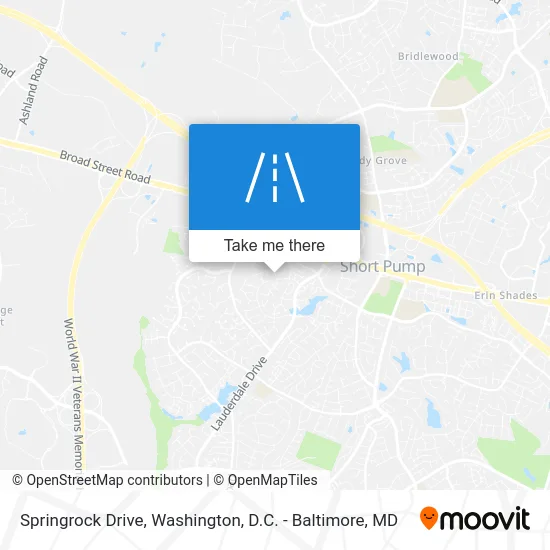 Springrock Drive map