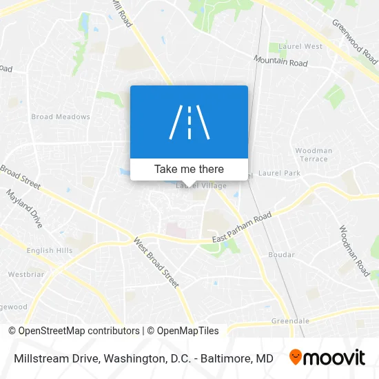 Millstream Drive map