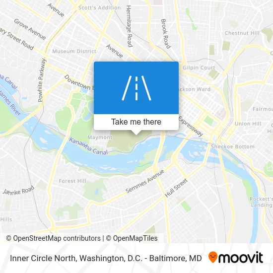 Inner Circle North map