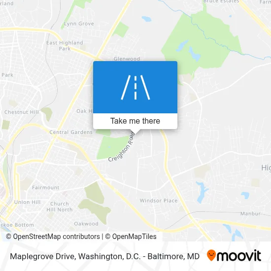 Maplegrove Drive map