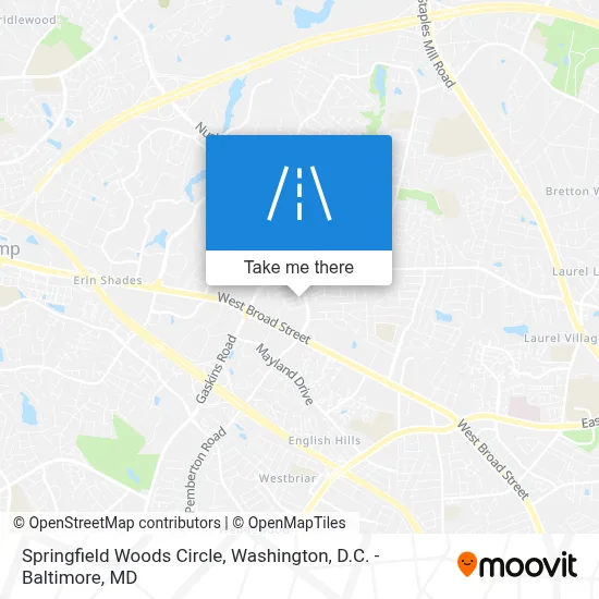Springfield Woods Circle map