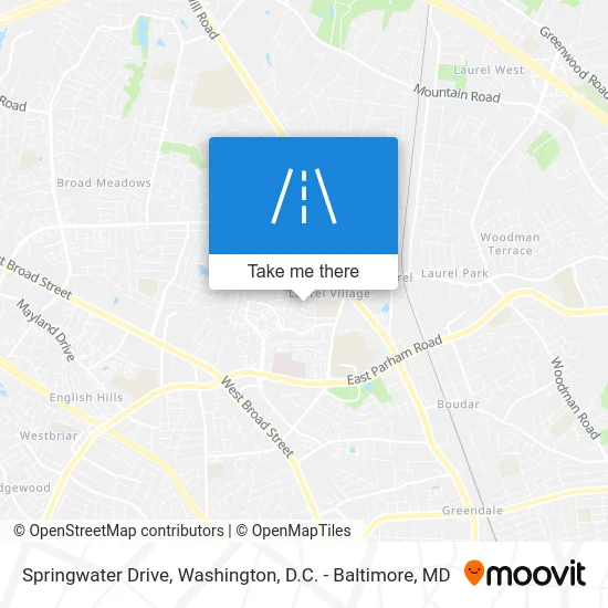 Springwater Drive map