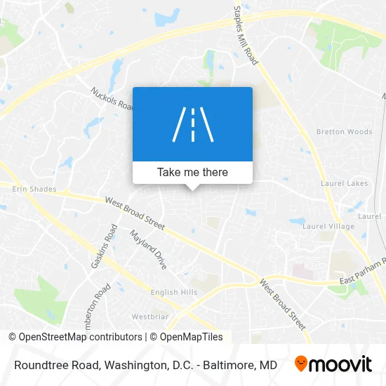 Roundtree Road map