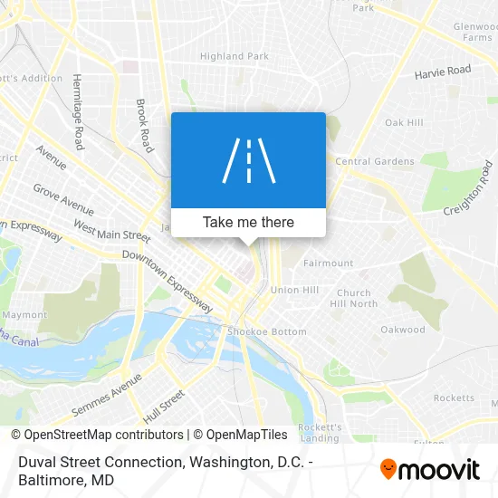 Duval Street Connection map