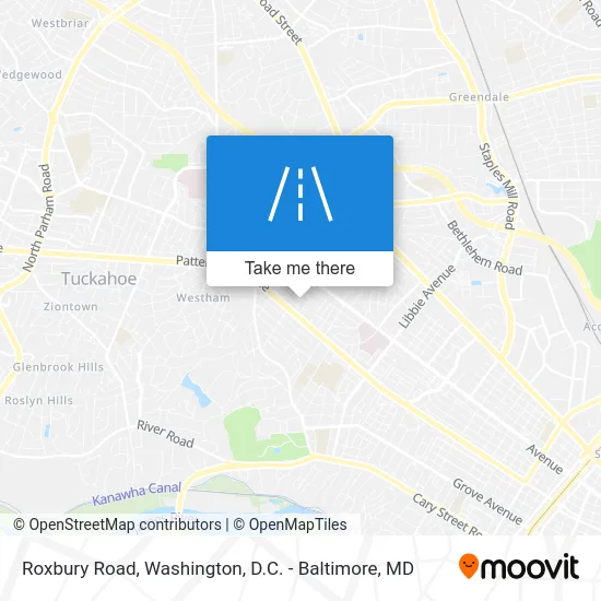Roxbury Road map