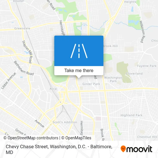 Chevy Chase Street map