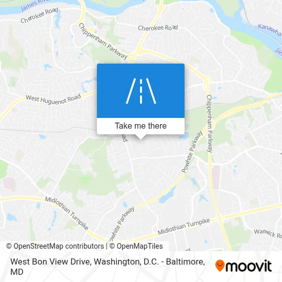 West Bon View Drive map