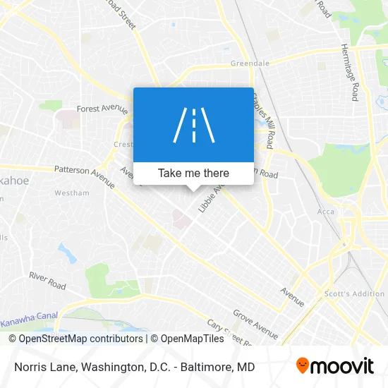 Norris Lane map