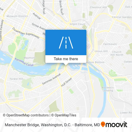 Manchester Bridge map