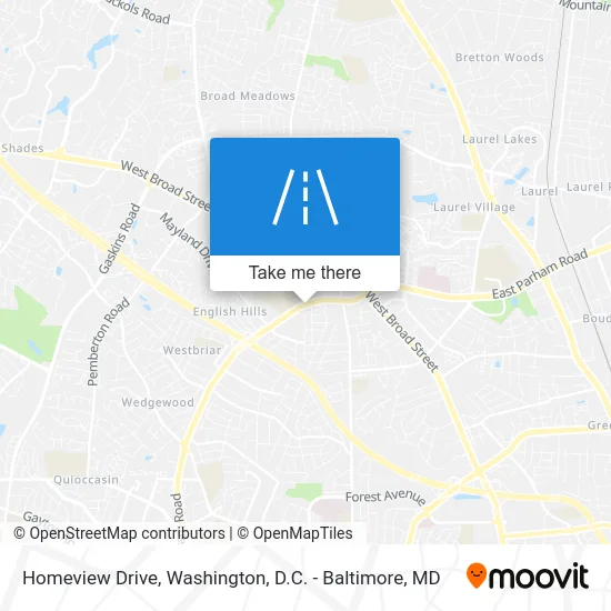 Homeview Drive map