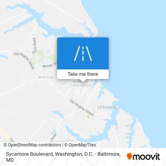 Sycamore Boulevard map