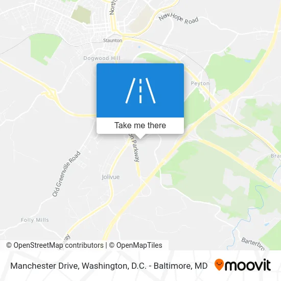 Manchester Drive map