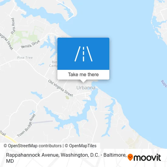 Rappahannock Avenue map