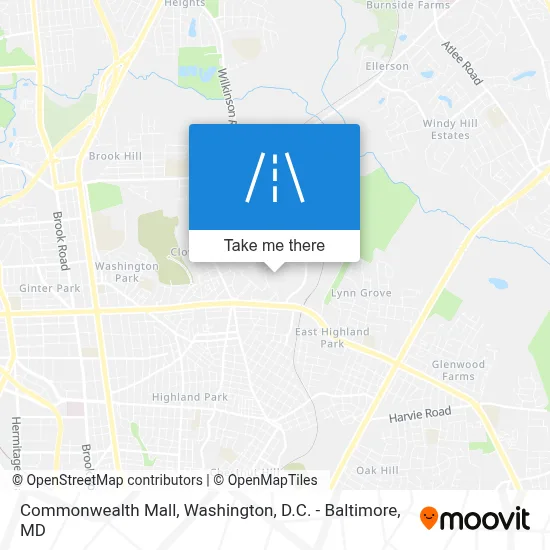 Commonwealth Mall map