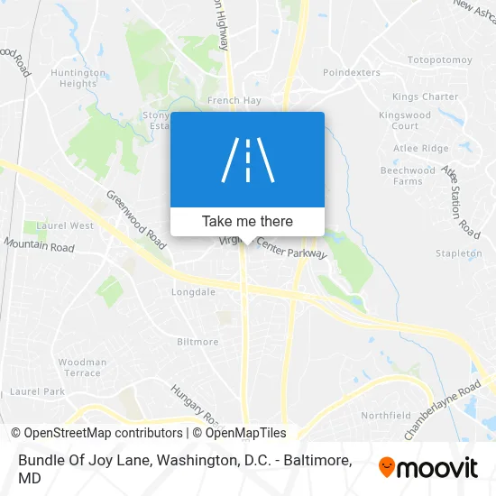 Bundle Of Joy Lane map