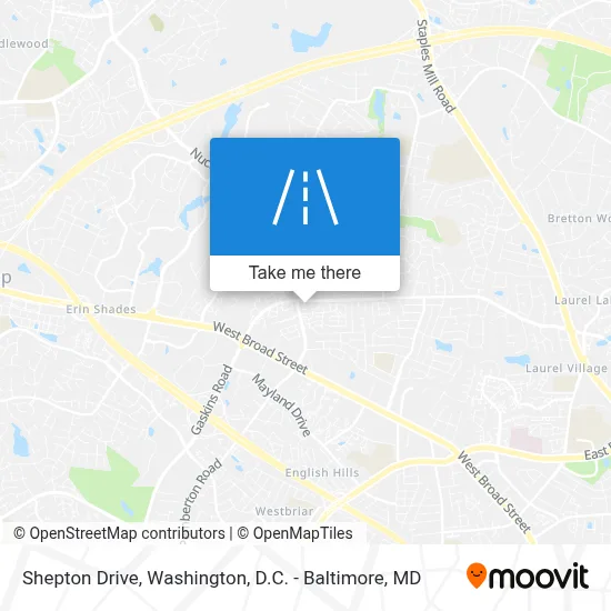 Shepton Drive map