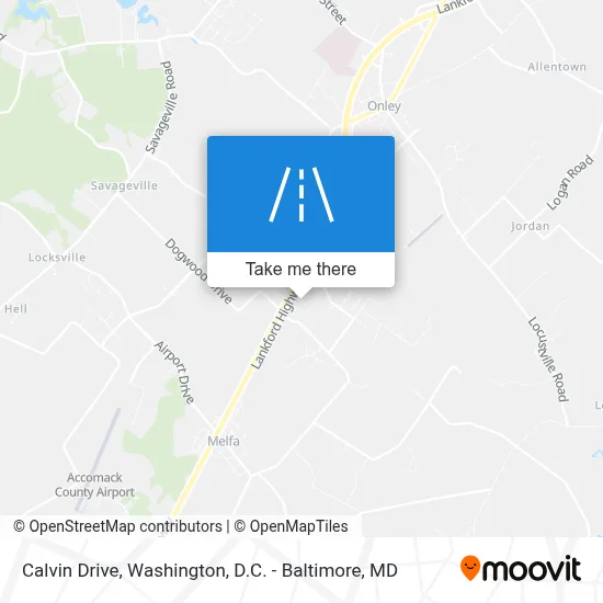 Calvin Drive map