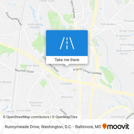 Runnymeade Drive map