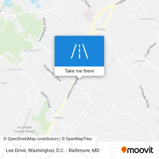 Lee Drive map