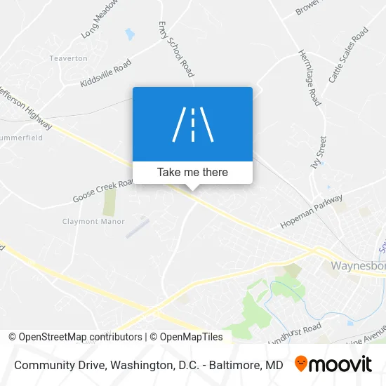 Community Drive map