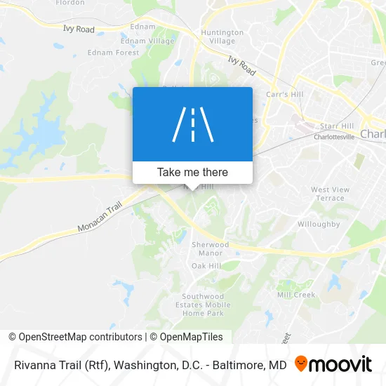 Rivanna Trail (Rtf) map