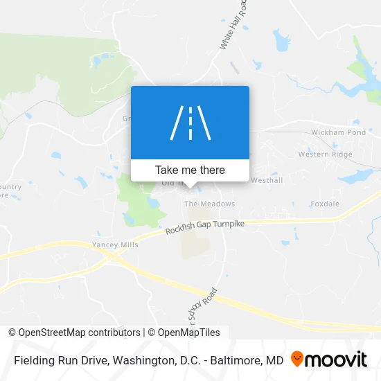 Fielding Run Drive map