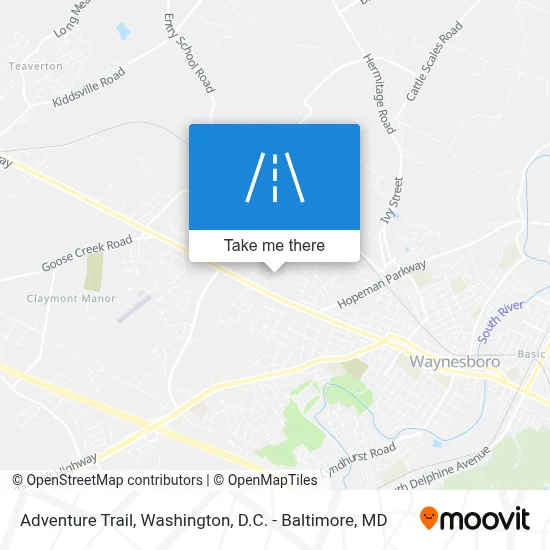 Adventure Trail map
