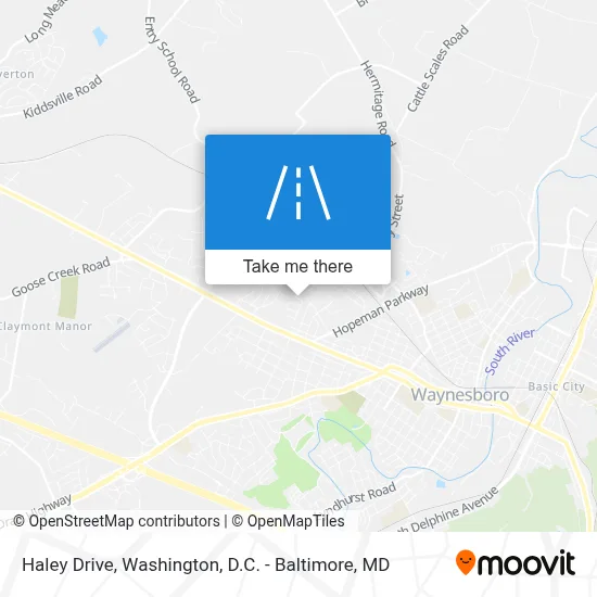 Haley Drive map