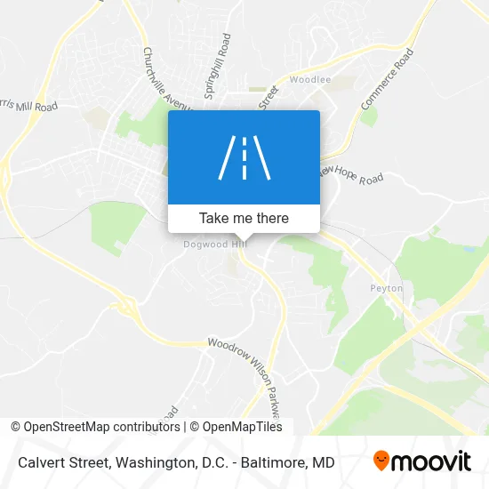 Calvert Street map