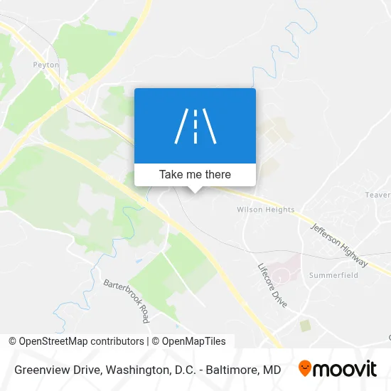 Greenview Drive map