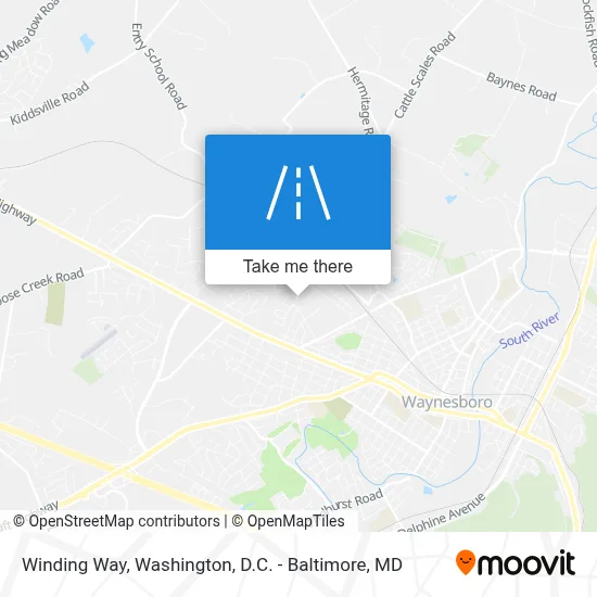 Winding Way map