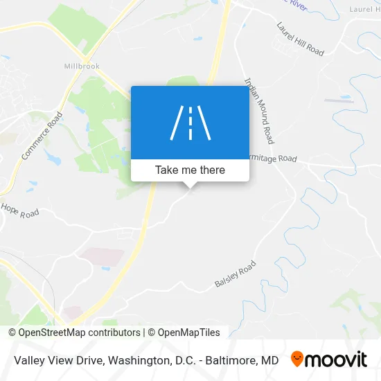 Valley View Drive map