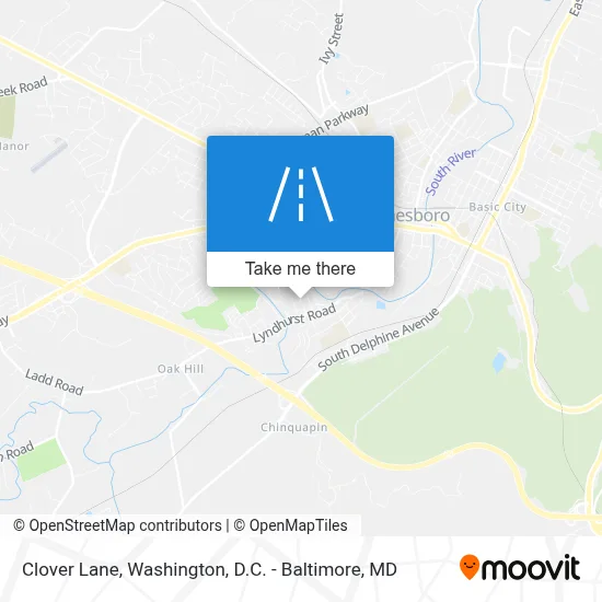 Clover Lane map