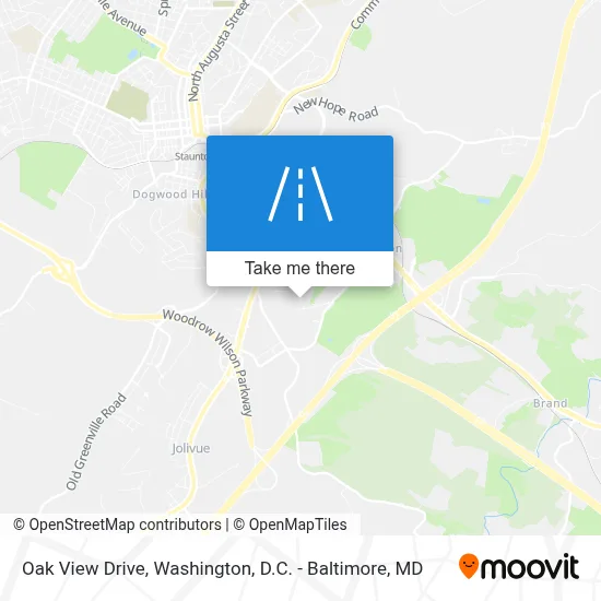 Oak View Drive map