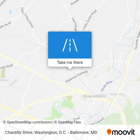 Chantilly Drive map