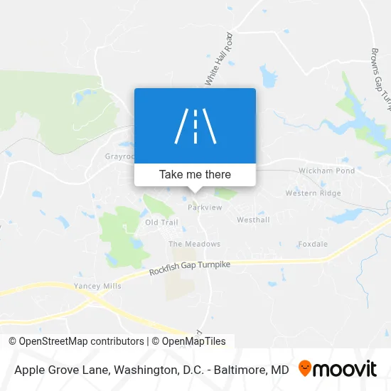 Apple Grove Lane map