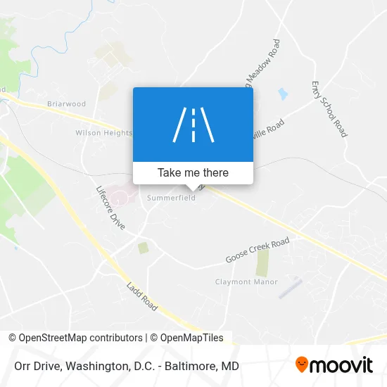 Orr Drive map