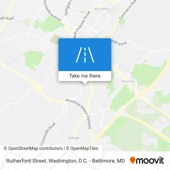 Rutherford Street map