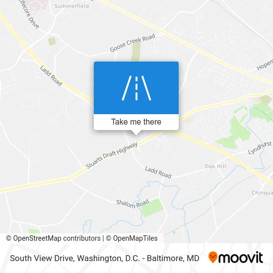 South View Drive map