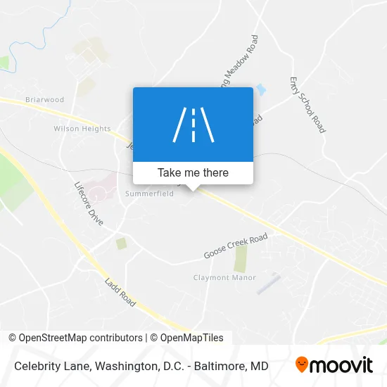 Celebrity Lane map