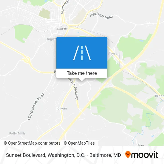 Sunset Boulevard map